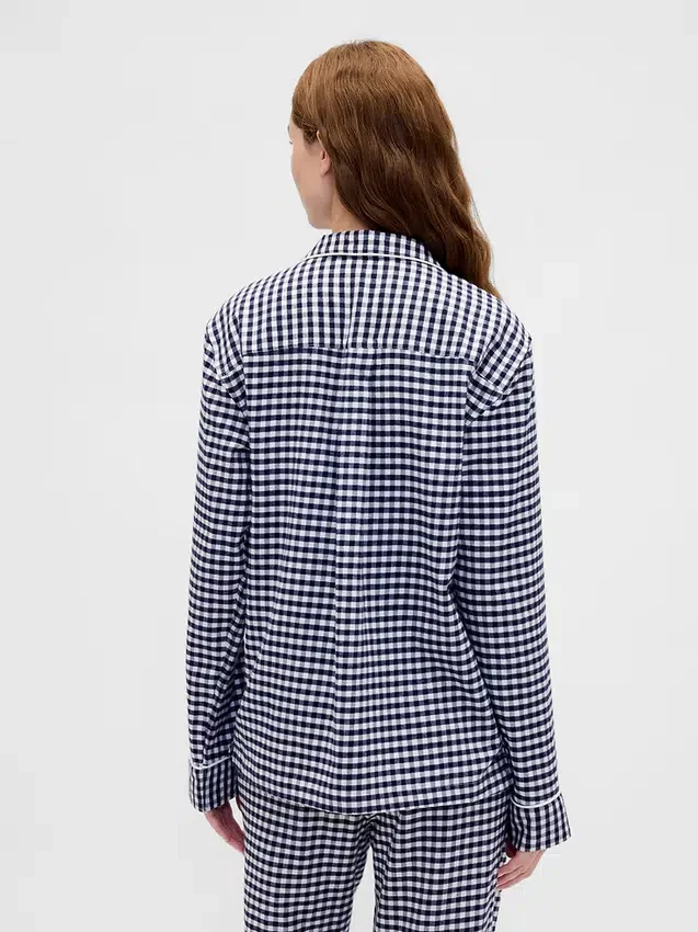 Mjukaste pyjamaströjan i flanell för vuxna