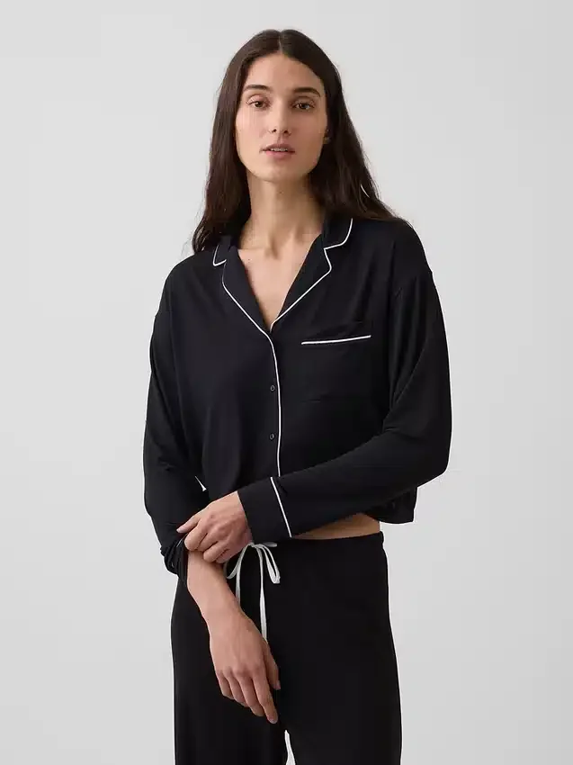 Mjukaste pyjamasöverdelen i modal som toppar