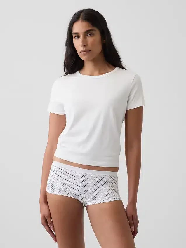 Mjukaste shorty i ekologisk stretchbomull