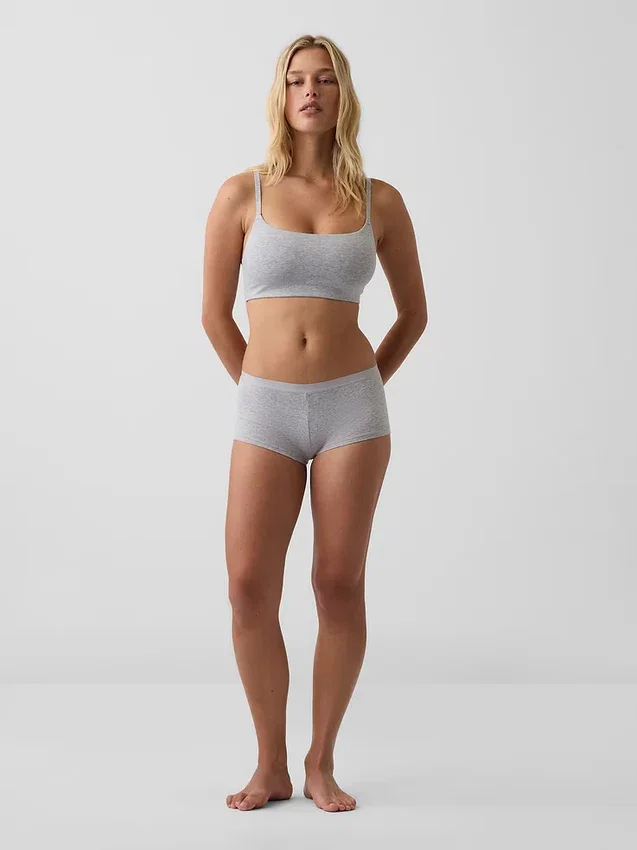 Mjukaste shorty i ekologisk stretchbomull