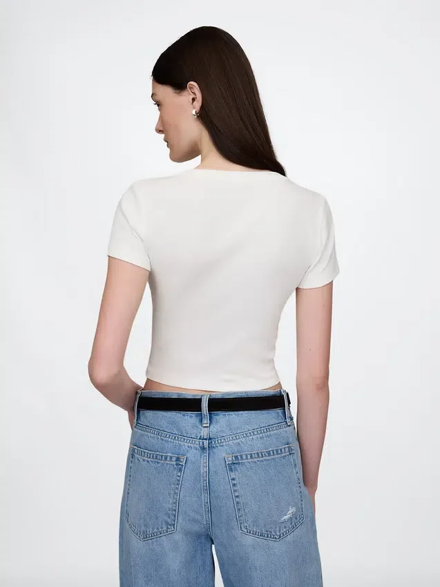 Modern kort T-shirt