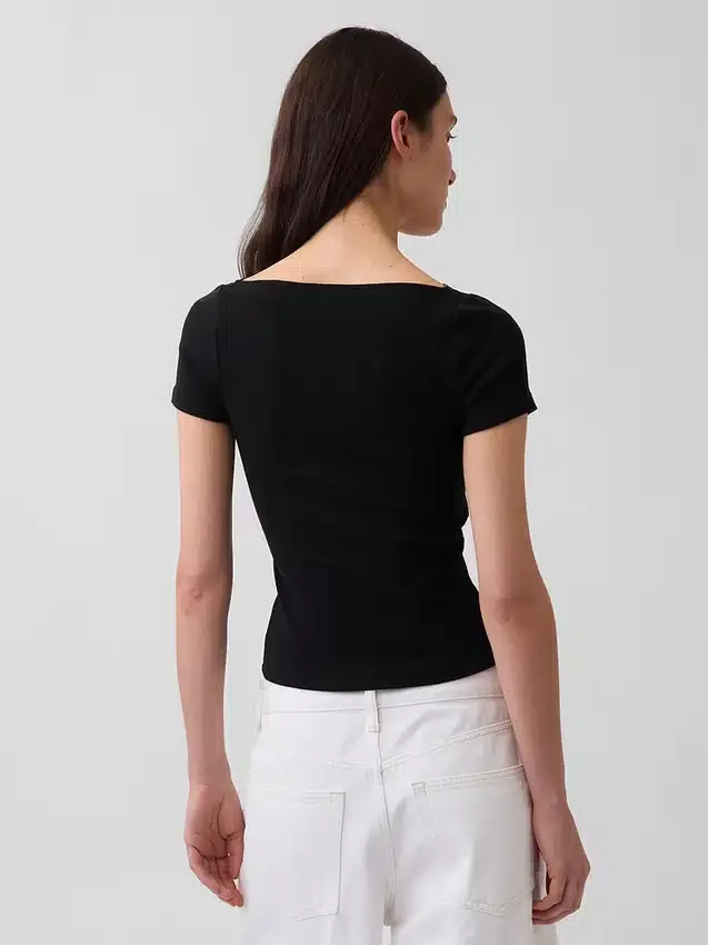 Modern kort topp med spetskant