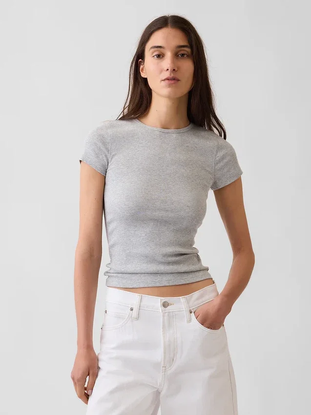 Modern ribbad T-shirt