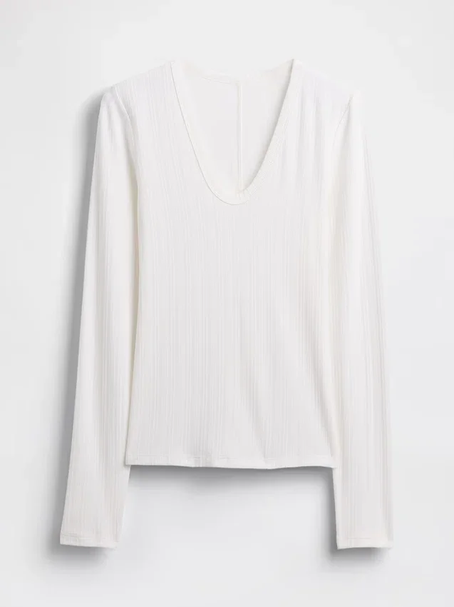 Modern ribbad T-shirt