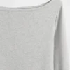 Modern T-shirt med båthals