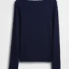 Modern T-shirt med båthals