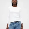 Modern T-shirt med rund hals