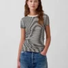 Modern T-shirt med rund hals