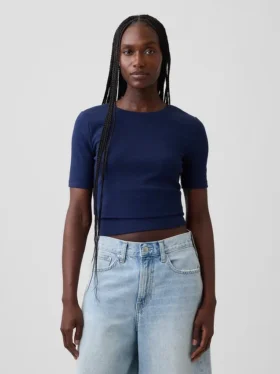 Modern T-shirt med rund hals
