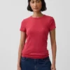 Modern T-shirt med rund hals