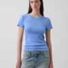 Modern T-shirt med rund hals