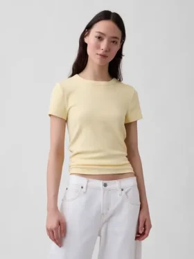 Modern T-shirt med rund hals