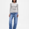 Modern T-shirt med rund hals
