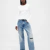 Modern T-shirt med rund hals