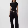 Modern T-shirt med rund hals