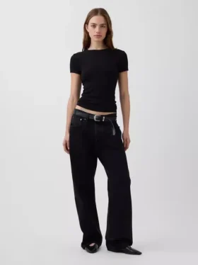 Modern T-shirt med rund hals