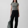 Modern T-shirt med rund hals