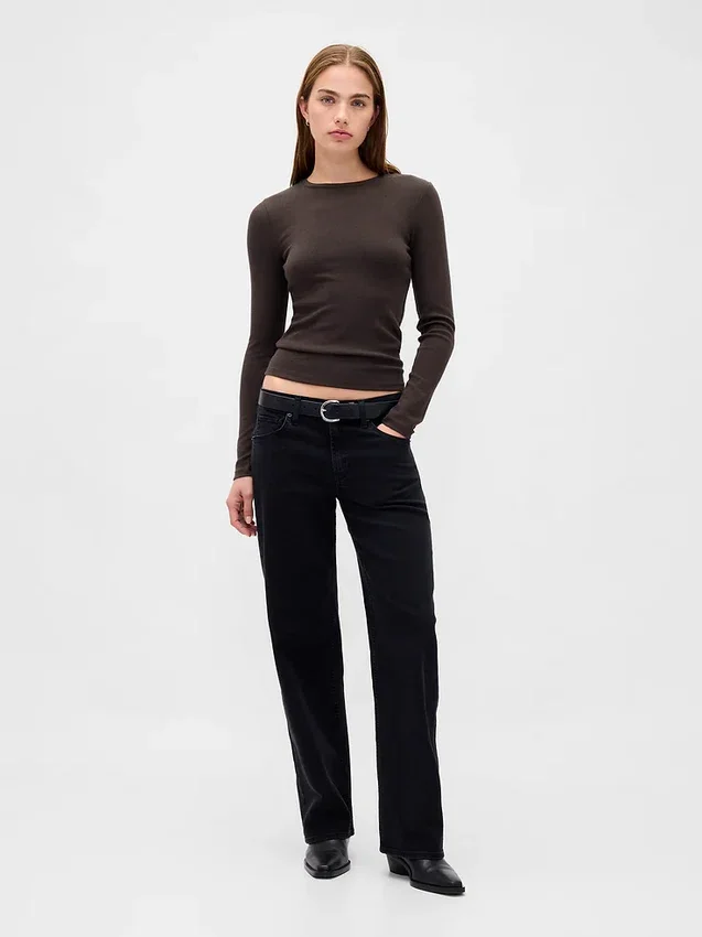 Modern T-shirt med rund hals