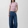 Modern T-shirt med rund hals