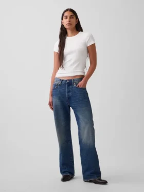 Modern T-shirt med rund hals
