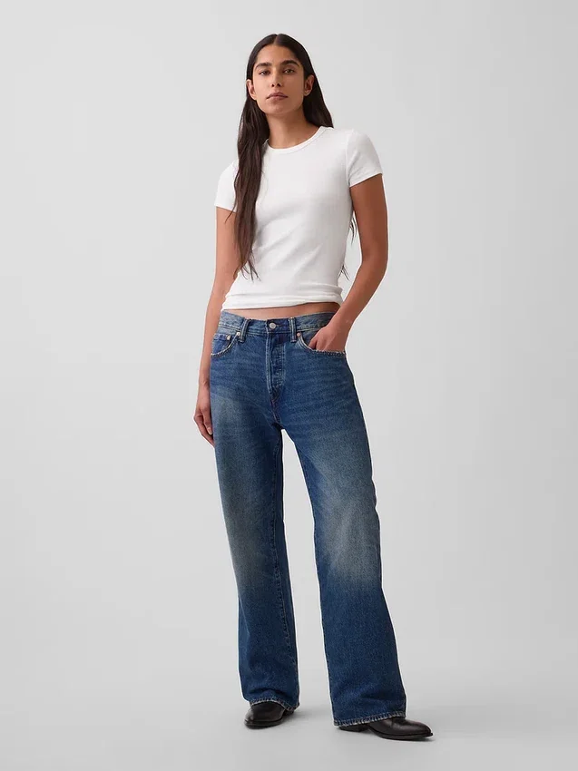 Modern T-shirt med rund hals