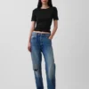 Modern T-shirt med rund hals