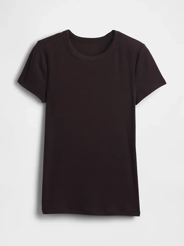 Modern T-shirt med rund hals