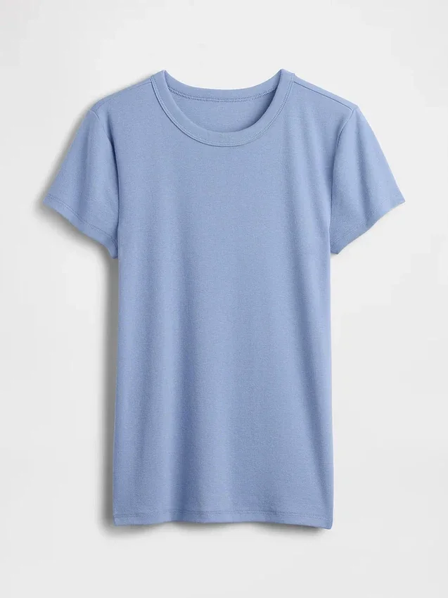 Modern T-shirt med rund hals