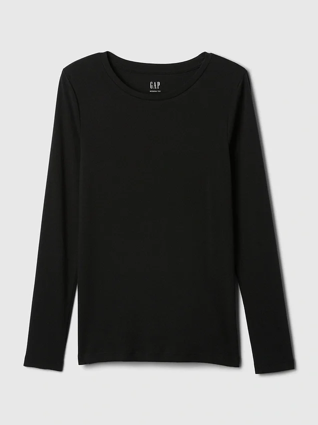 Modern T-shirt med rund hals