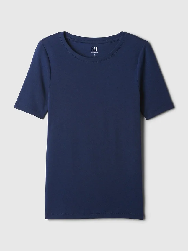 Modern T-shirt med rund hals