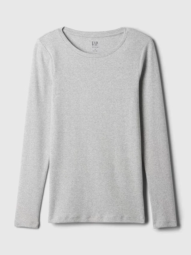 Modern T-shirt med rund hals