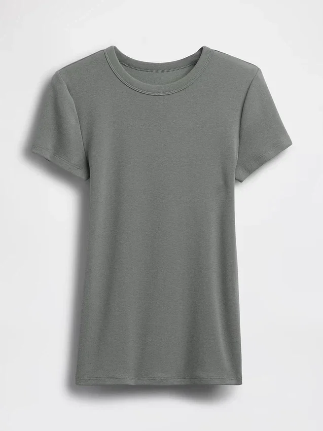 Modern T-shirt med rund hals