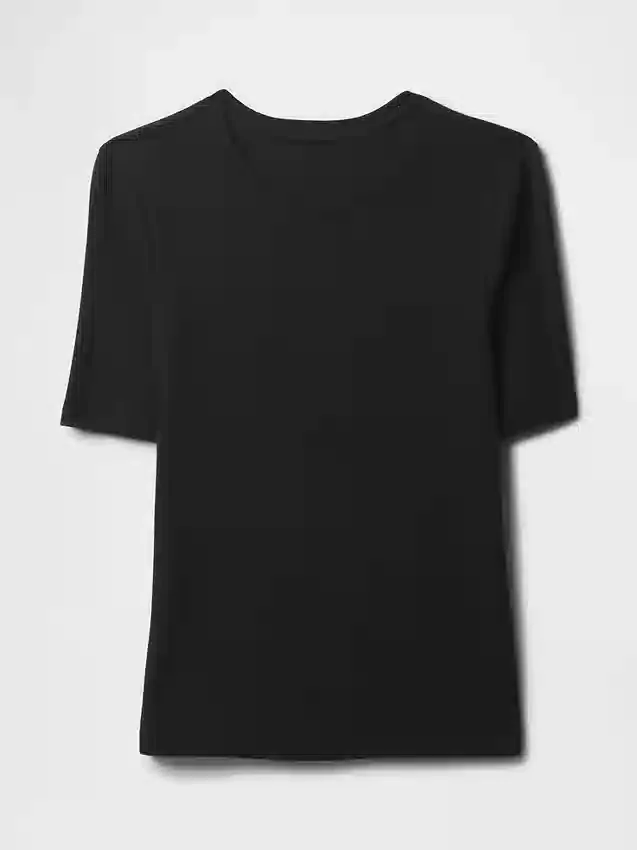 Modern T-shirt med rund hals