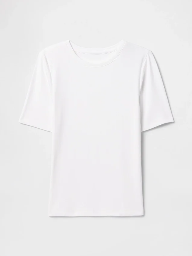 Modern T-shirt med rund hals
