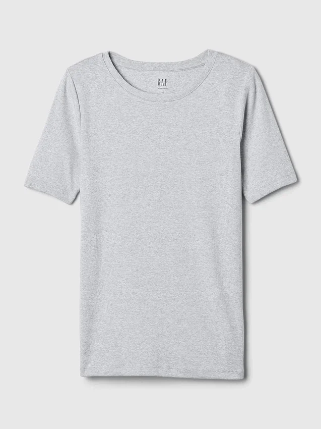 Modern T-shirt med rund hals