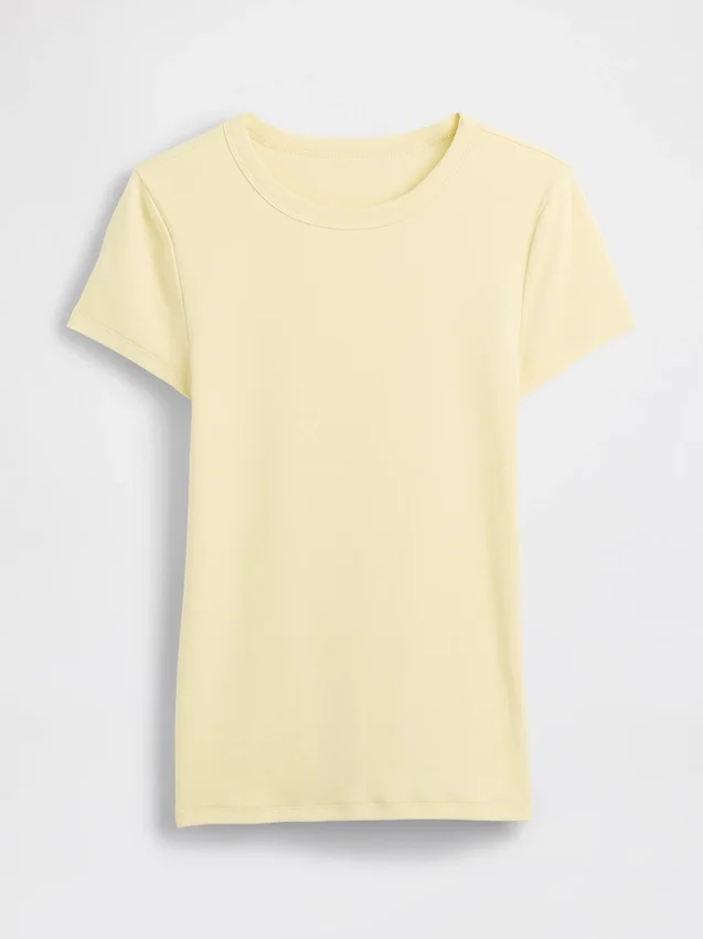Modern T-shirt med rund hals