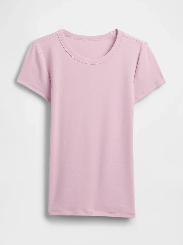 Modern T-shirt med rund hals