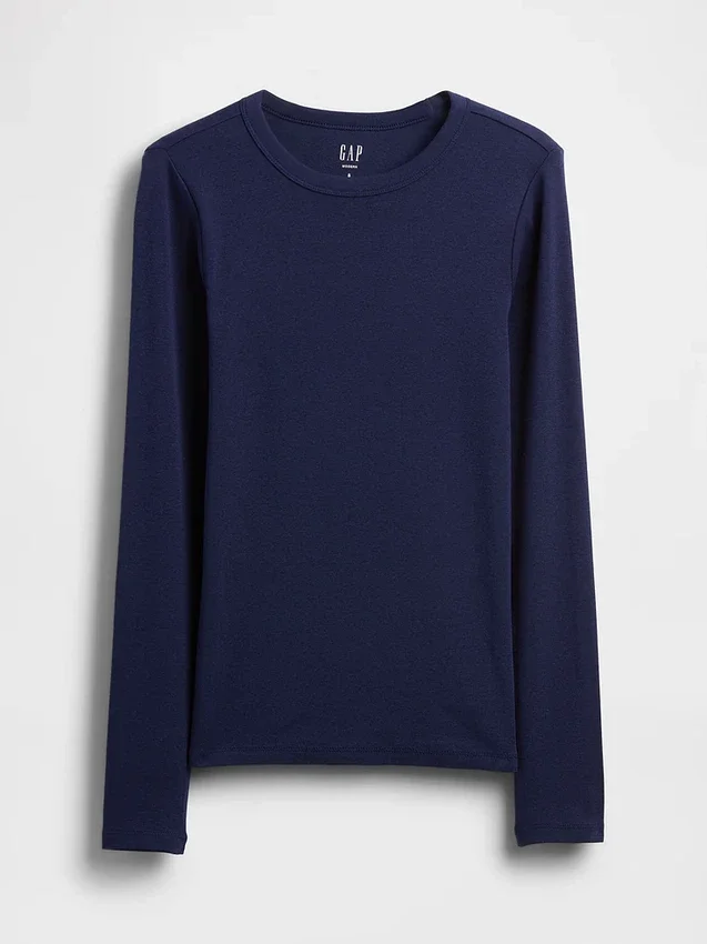 Modern T-shirt med rund hals