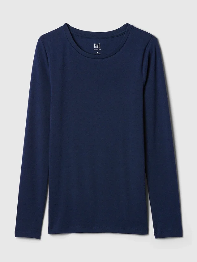 Modern T-shirt med rund hals