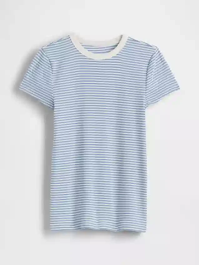 Modern T-shirt med rund hals