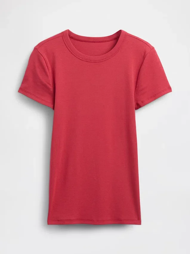 Modern T-shirt med rund hals