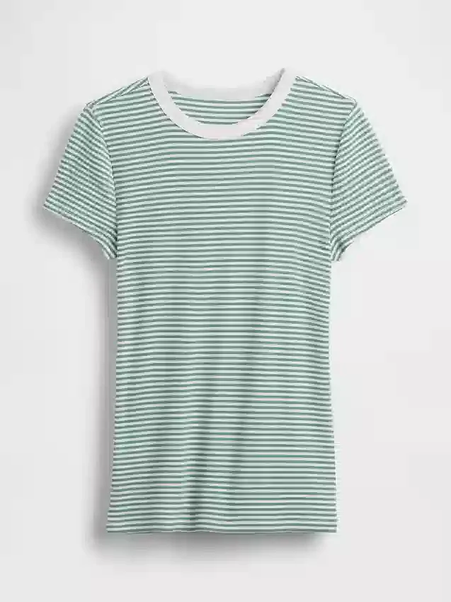Modern T-shirt med rund hals
