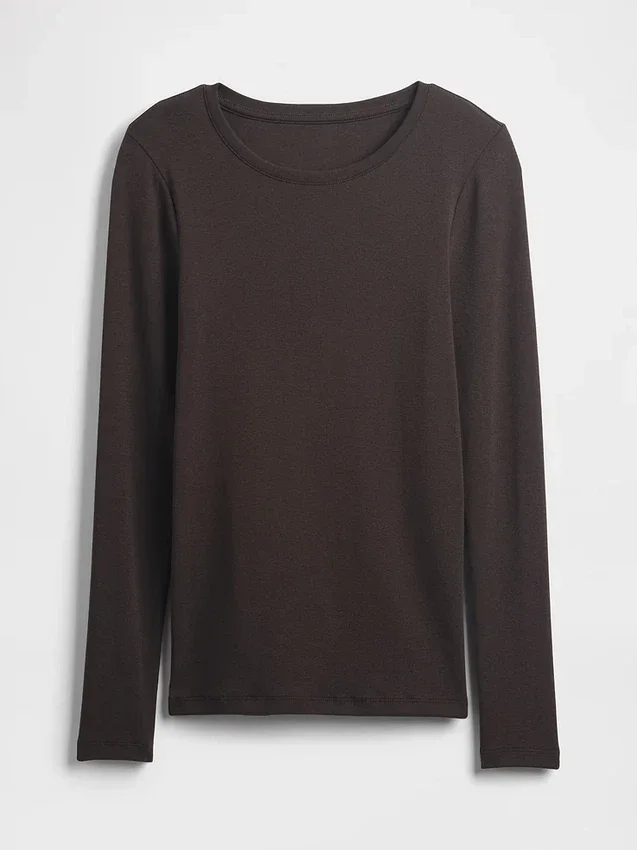 Modern T-shirt med rund hals