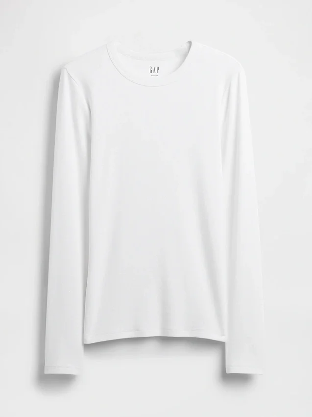 Modern T-shirt med rund hals