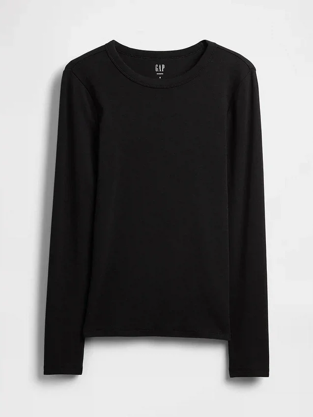 Modern T-shirt med rund hals