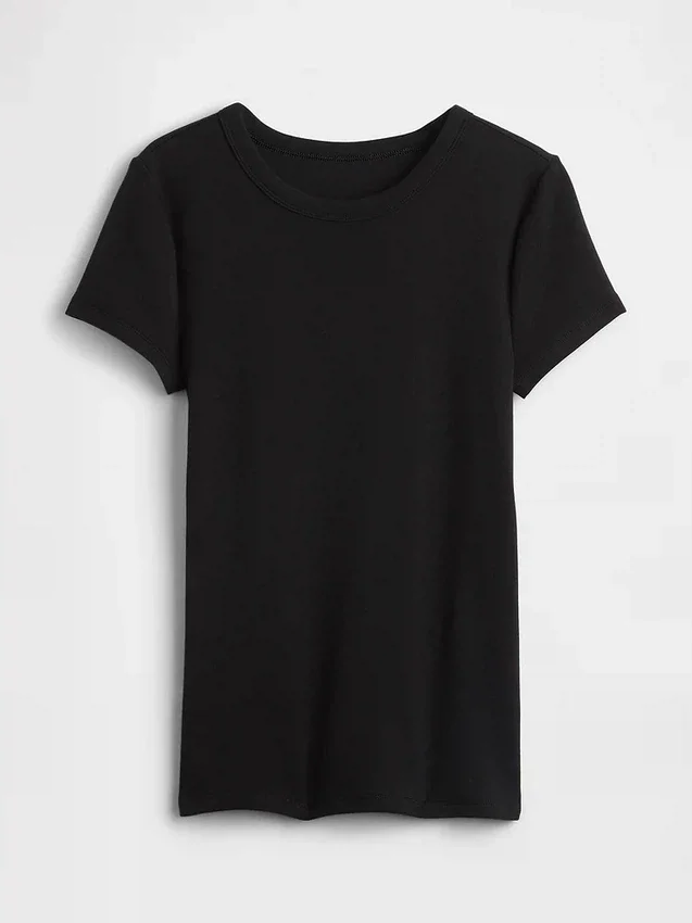 Modern T-shirt med rund hals