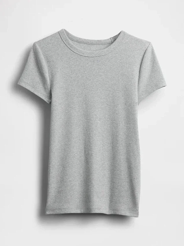 Modern T-shirt med rund hals