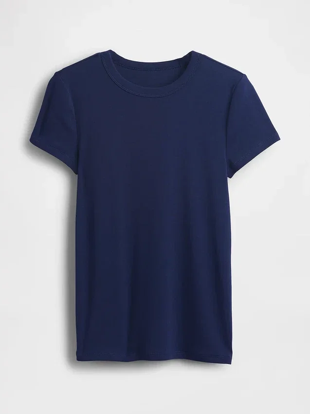 Modern T-shirt med rund hals
