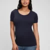 Modern T-shirt med rund hals för gravida
