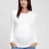 Modern T-shirt med rund hals för gravida